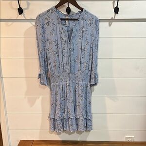 Floral Blue Dress
